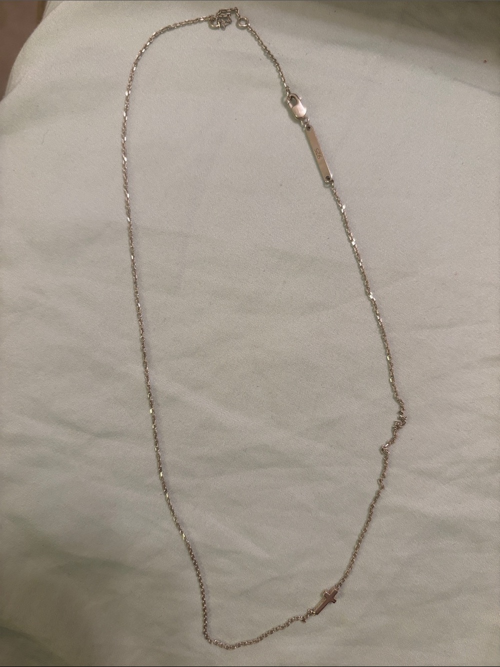 Delicate Rose Gold Cross Pendant Necklace for Women